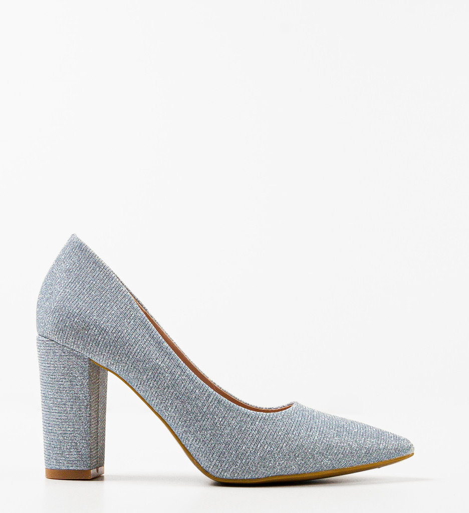 Pantofi dama Potter Argintii - Eleganta si Stil - imagine 4