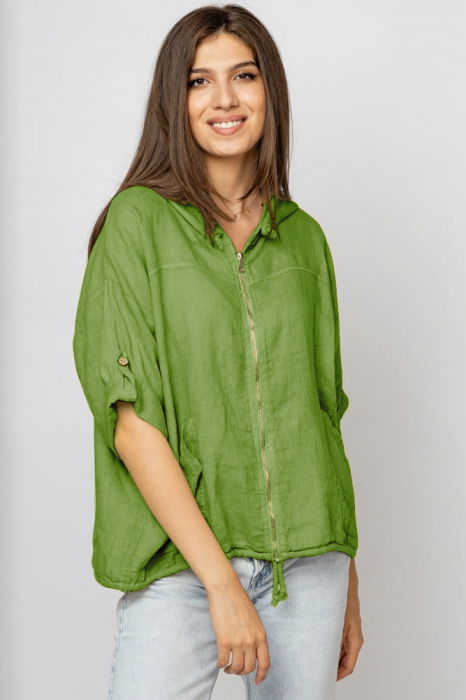 Hanorac In Olive Shopika | Stil Confort