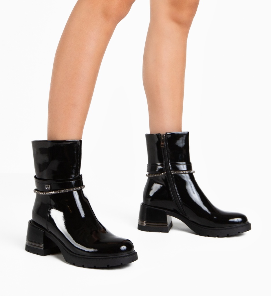 Ghete Dama Nutyo Negre | Eleganță și Stil - imagine 2