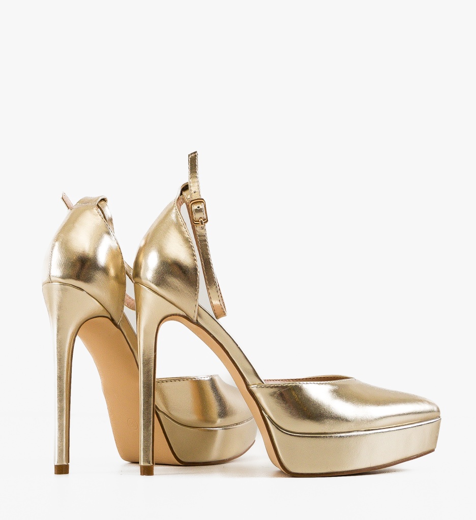 Pantofi dama Rada Aurii Eleganți - imagine 5