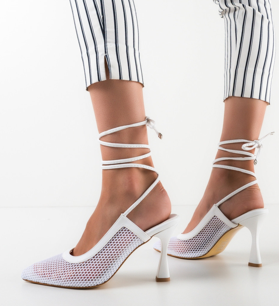 Pantofi Carey Albi - Eleganță și Stil - imagine 3