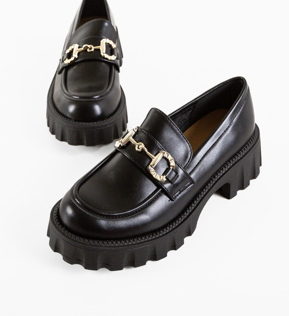 Pantofi Casual Alyena Negri - Confort și Eleganță - imagine 4
