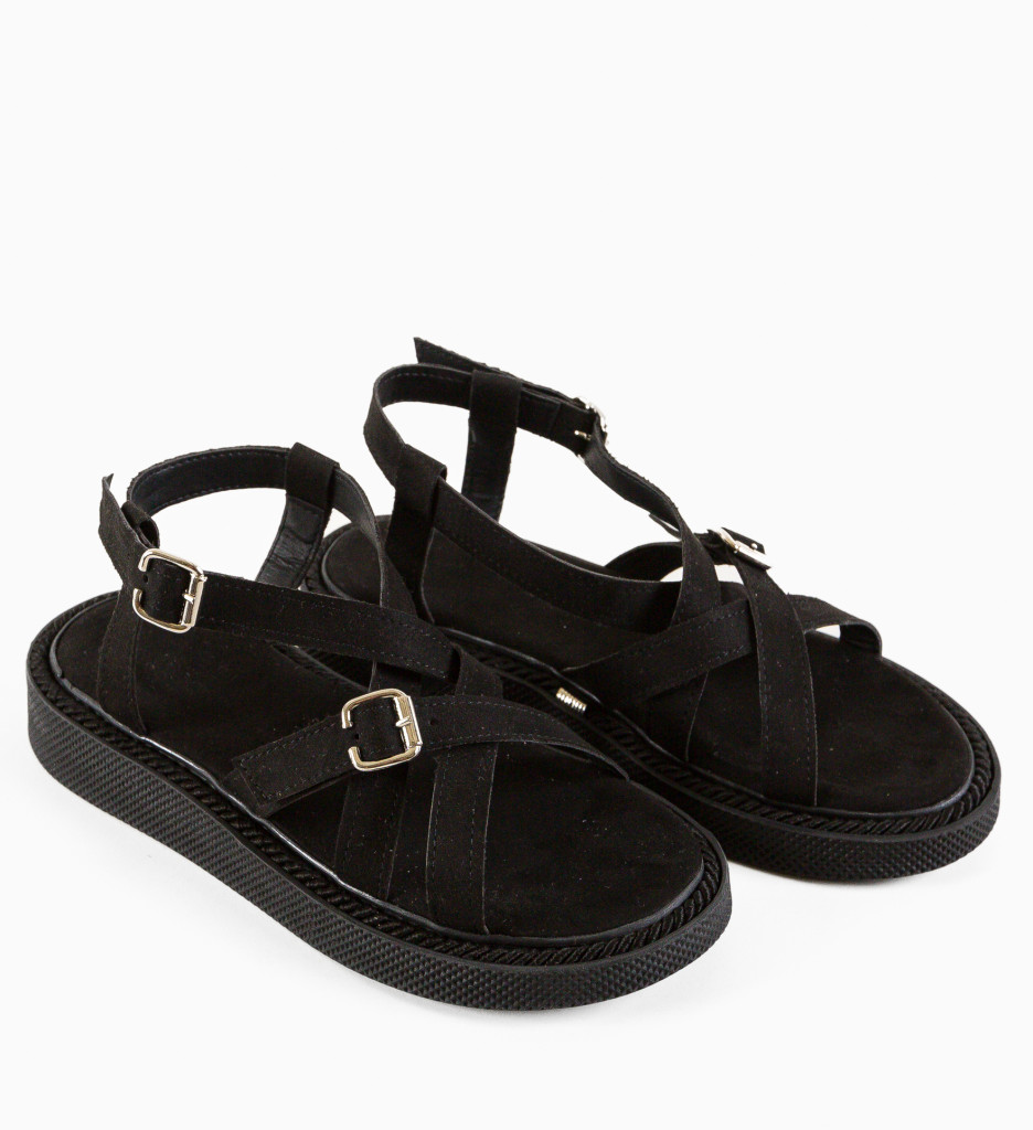 Sandale Dama Bekaha Negre | Eleganță și Confort - imagine 5