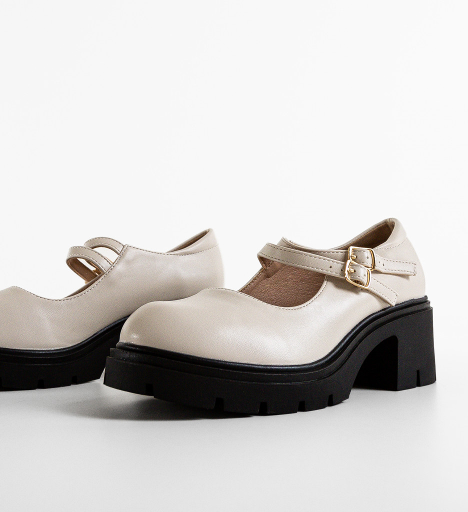 Pantofi Casual Jadvyga Bej - Confort și Stil - imagine 4