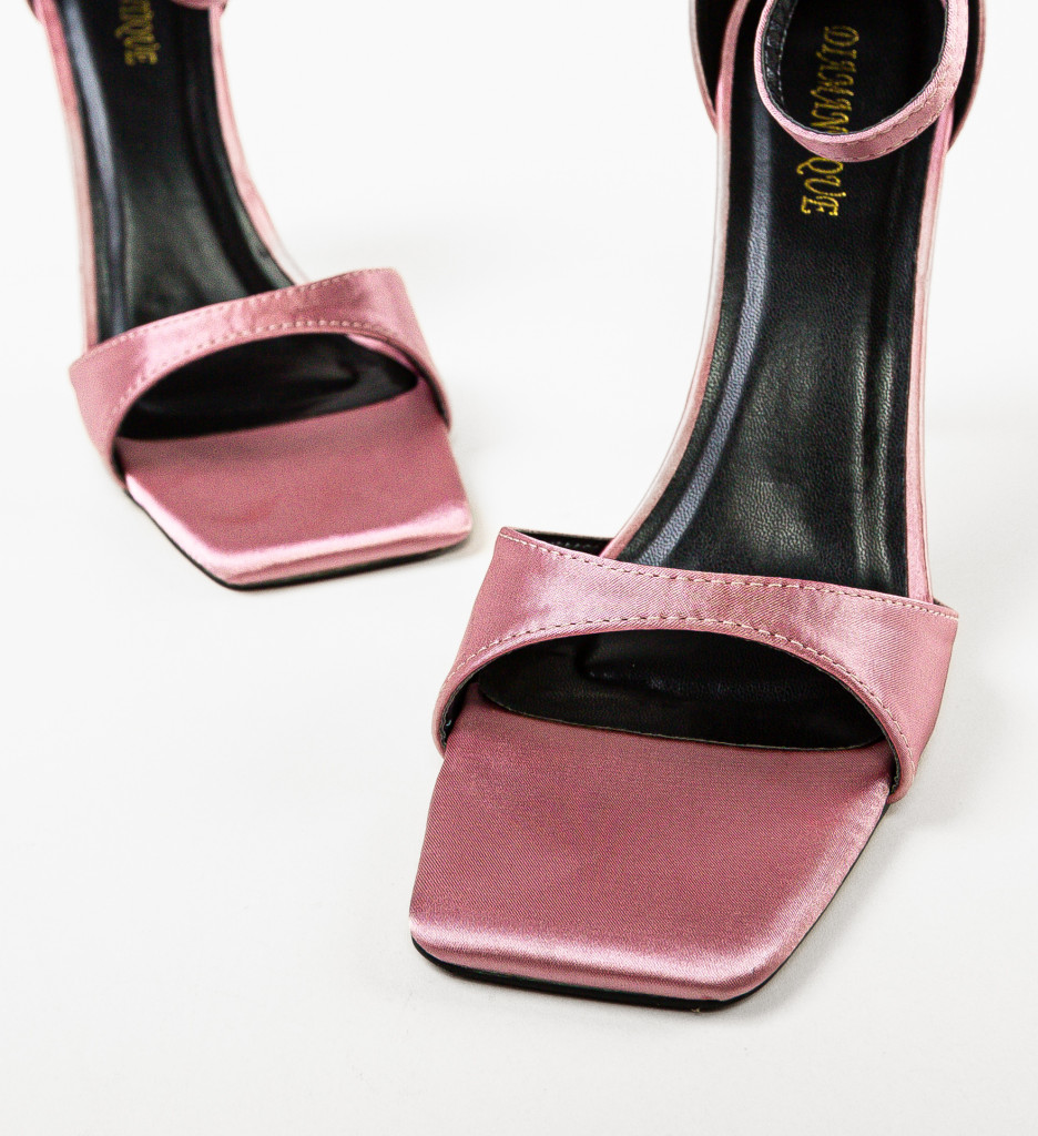 Sandale cu Toc Momoko Roz - Eleganță Feminină - imagine 8