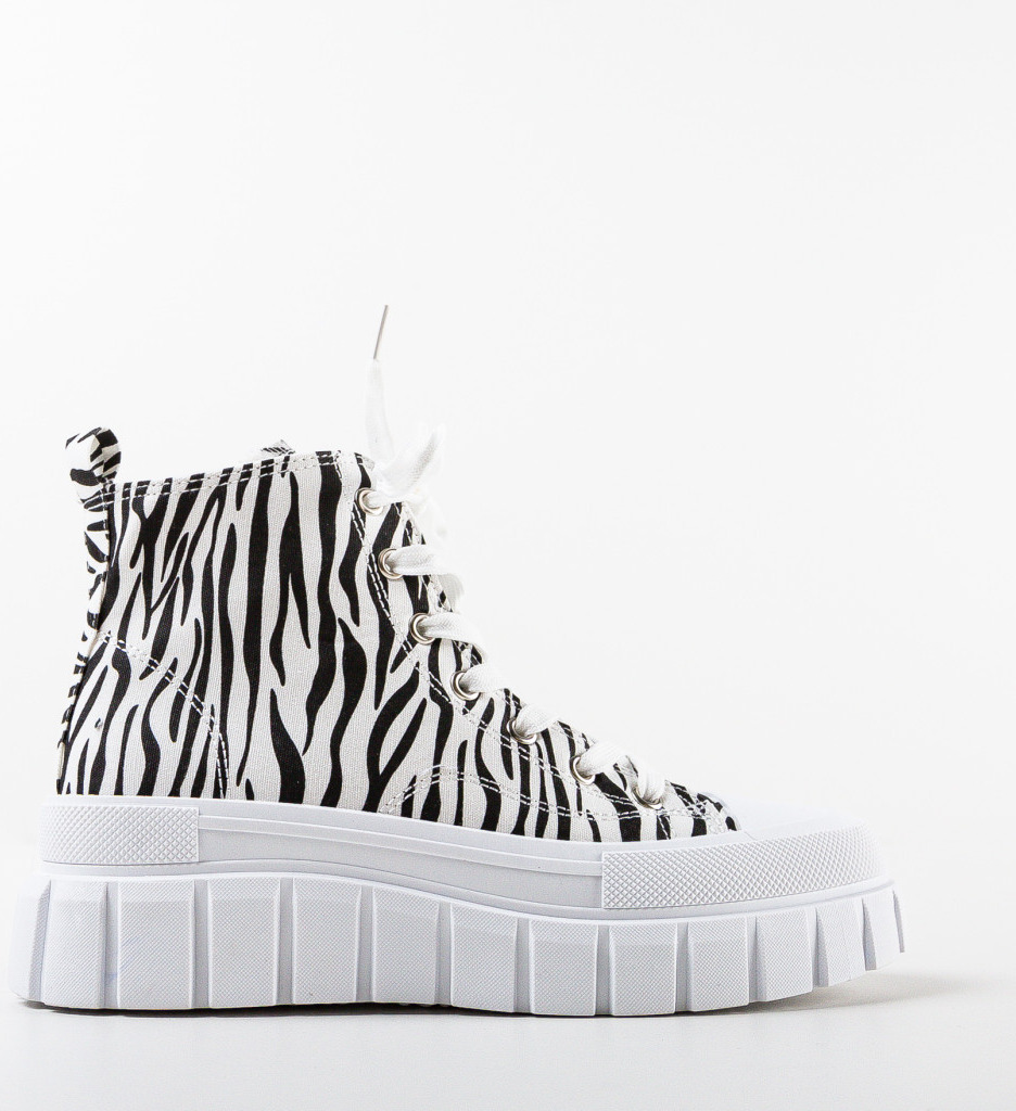 Sneakers Dama Hogg Zebra - Stil și Confort Sport - imagine 4