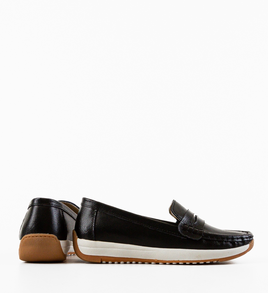 Pantofi Casual Uyteu Negri - Confort & Stil - imagine 4