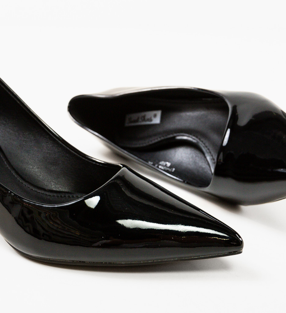 Pantofi Dama Lenn Negri cu Toc Eleganți - imagine 8