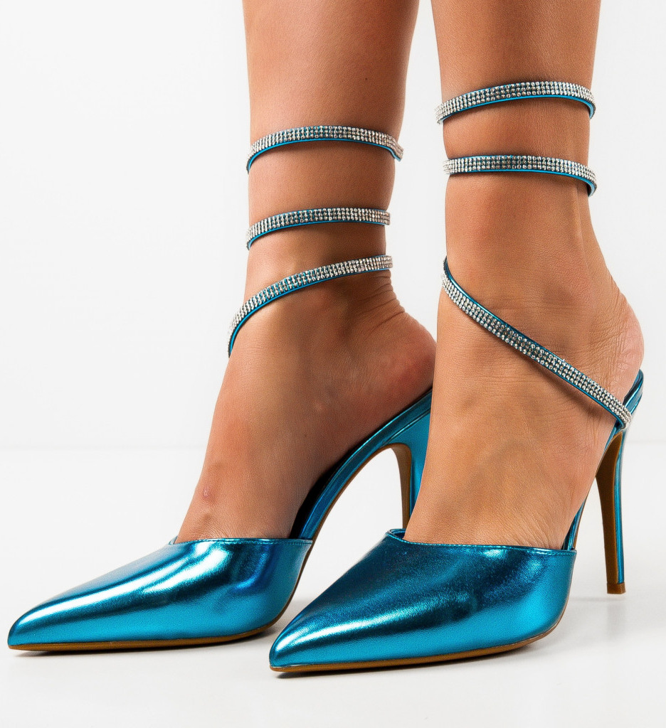 Pantofi Dama Folami Turcoaz - Eleganță și Stil