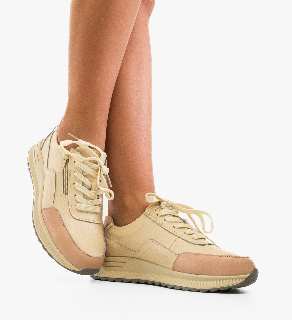 Pantofi Casual Koalka Bej 3 - Confort și Eleganță - imagine 2