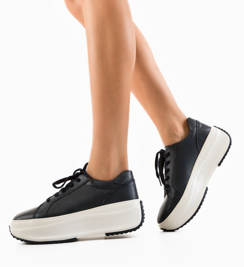 Pantofi Casual Yrna Bleumarin | Stil & Confort - imagine 4