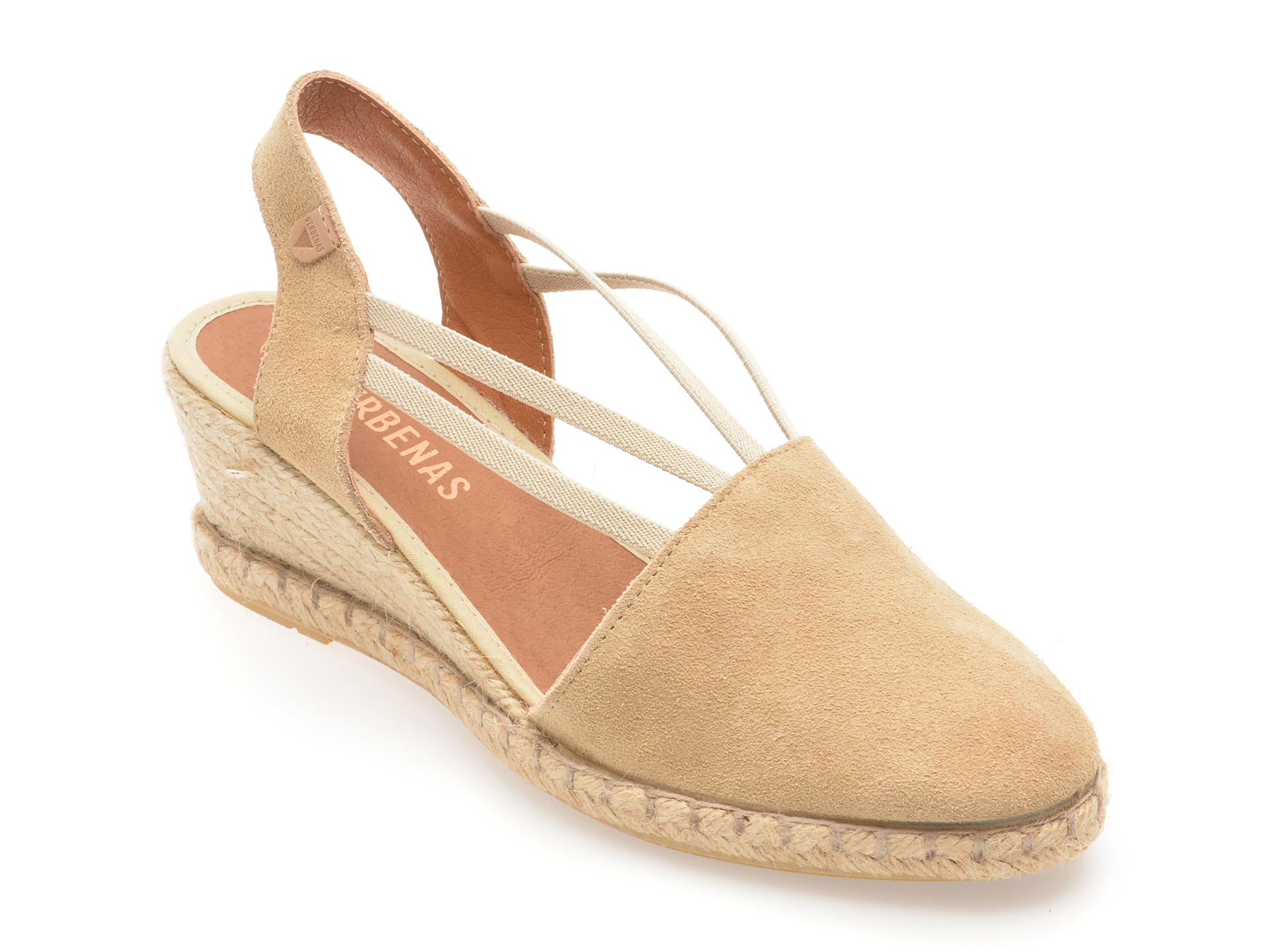 Pantofi Verbenas Bej Piele Întoarsă Casual