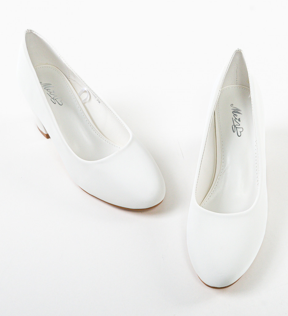 Pantofi Pozal Albi - Eleganță și Stil - imagine 5