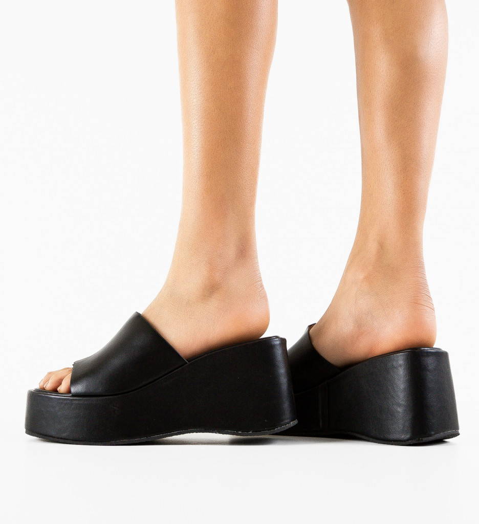 Papuci dama Haras Negri | Eleganță și Confort - imagine 3