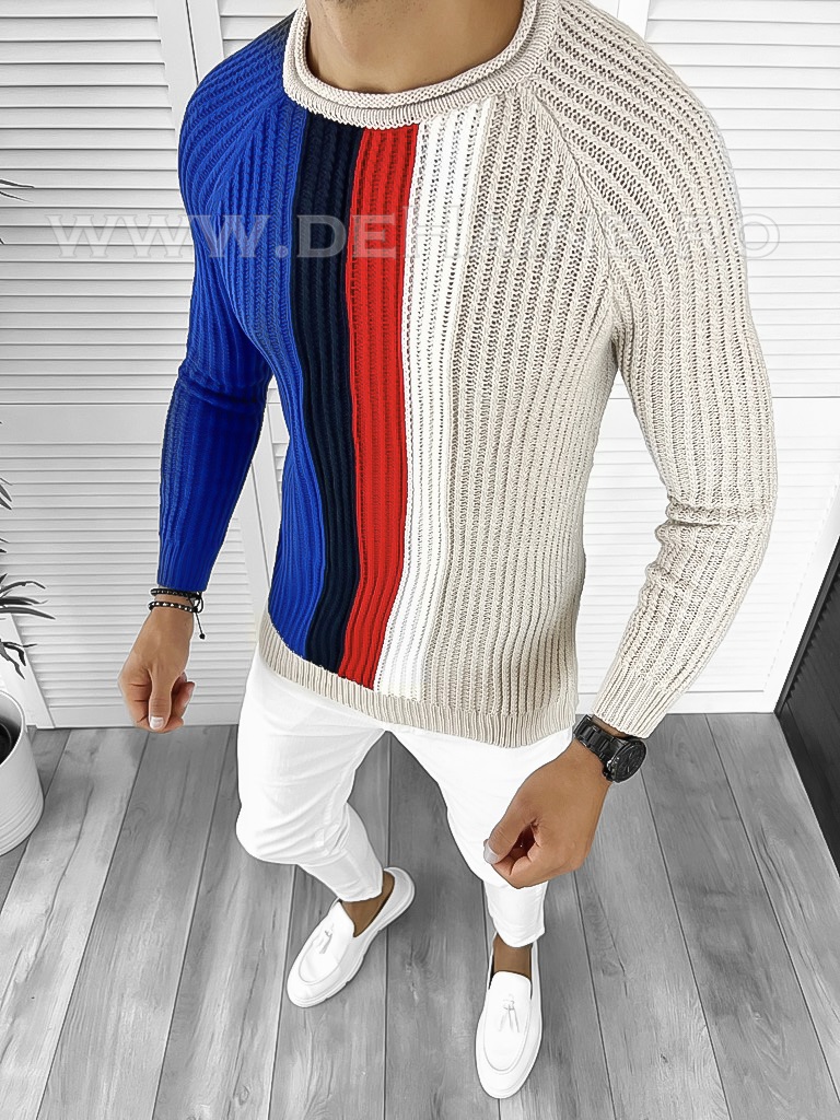 Pulover Barbati Gros Slim Fit - Stil Elegant