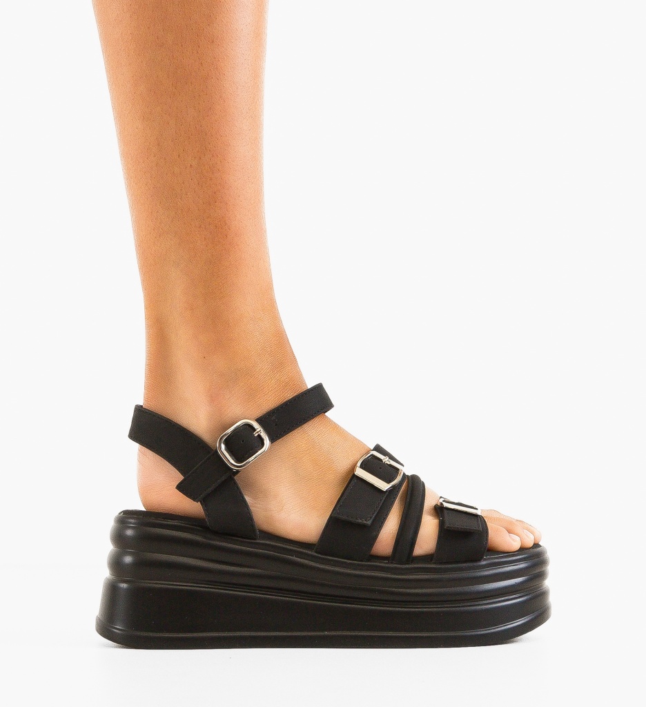 Platforme Dama Panfa Negre - Eleganță și Confort - imagine 6