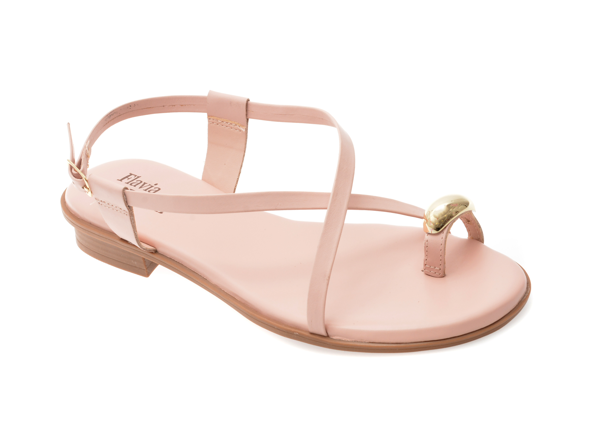 Sandale Flavia Passini Roz - Piele Naturală