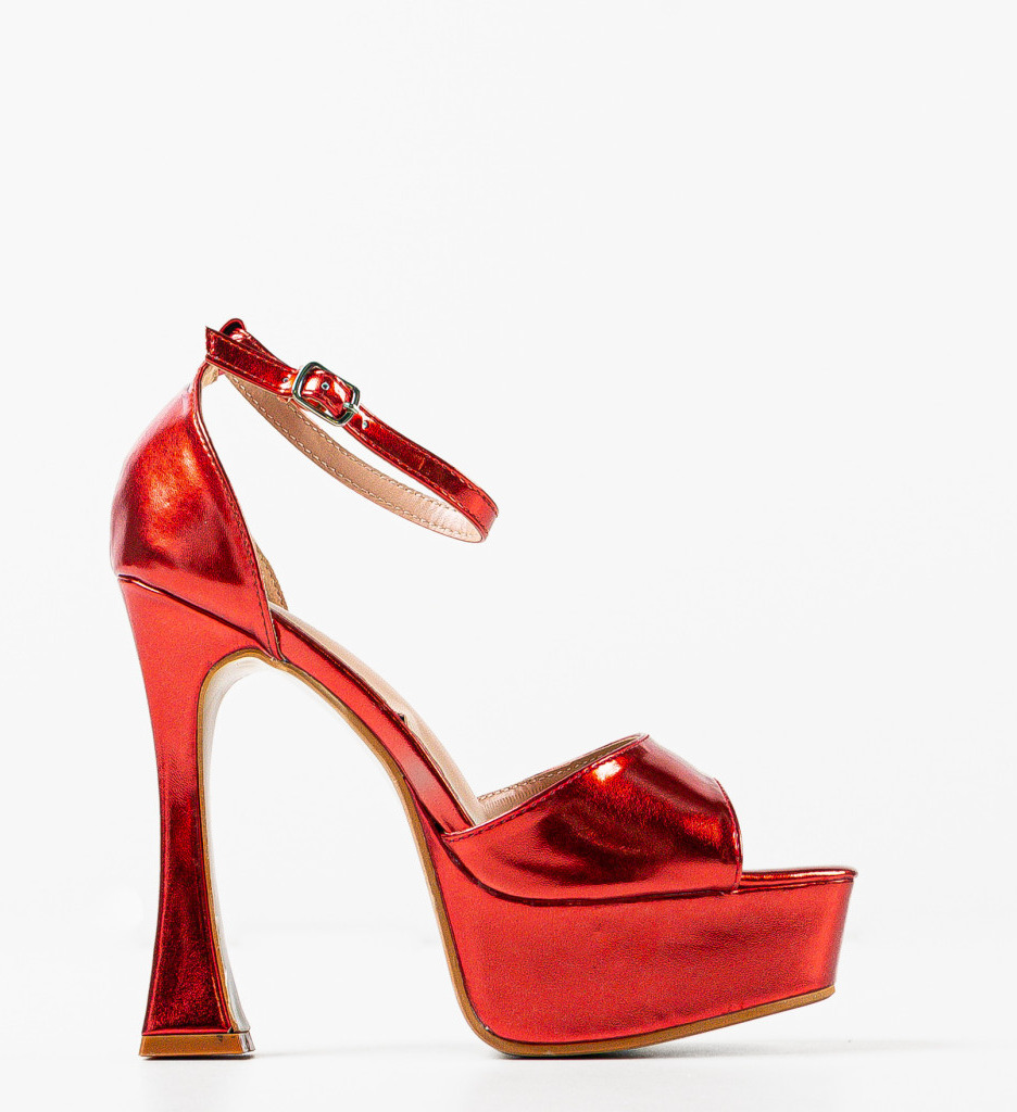 Sandale Rosii Lucero - Eleganță Redefinită - imagine 5