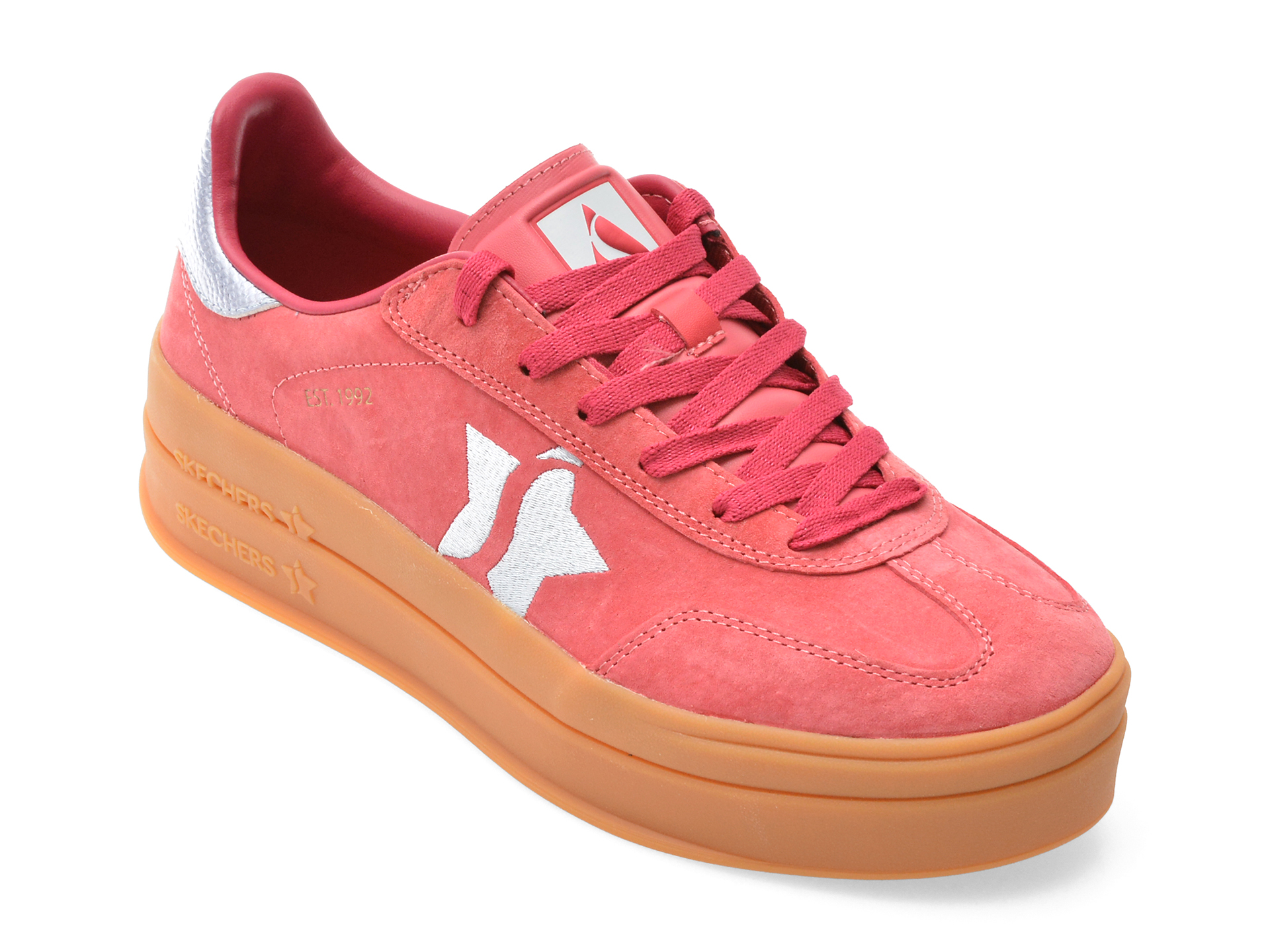 Pantofi Skechers Academy Hi Rosii