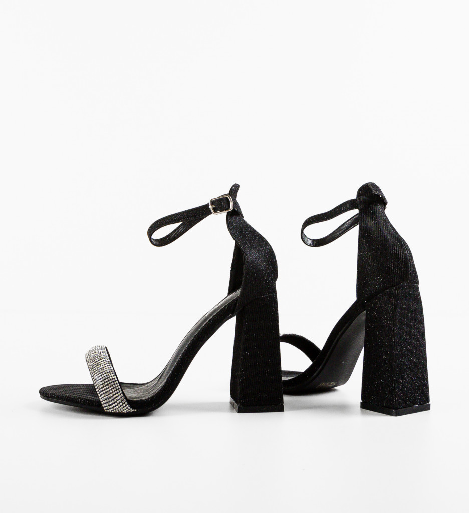 Sandale cu toc Arron Negre - Eleganță și Stil - imagine 7