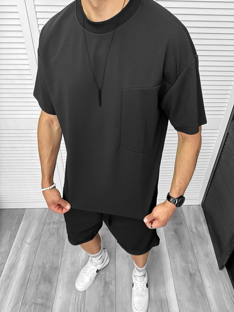 Compleu Vara Oversize Negru | Stil & Confort