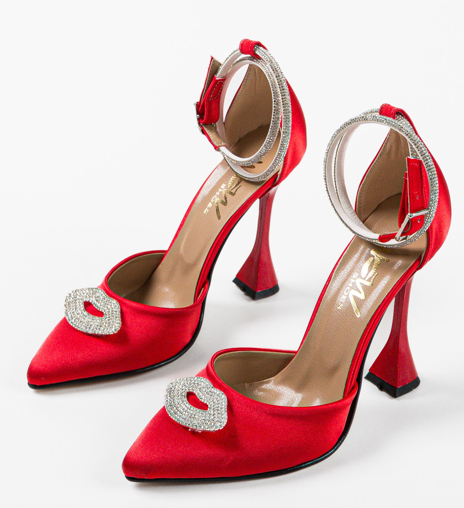 Pantofi dama Kiss Rosii - Eleganță și Stil - imagine 5
