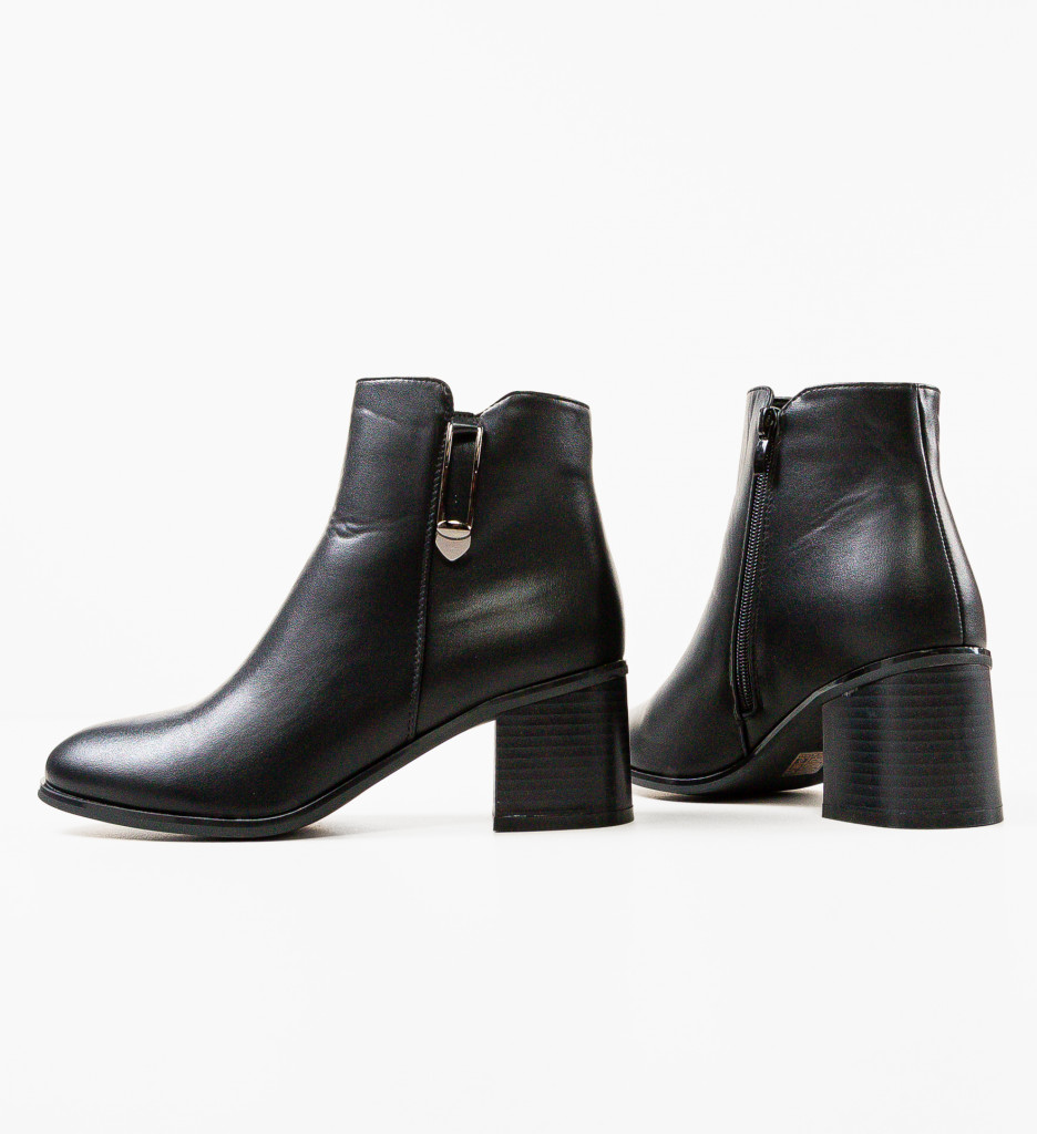 Botine Mahdi Negre - Eleganță și Stil - imagine 7