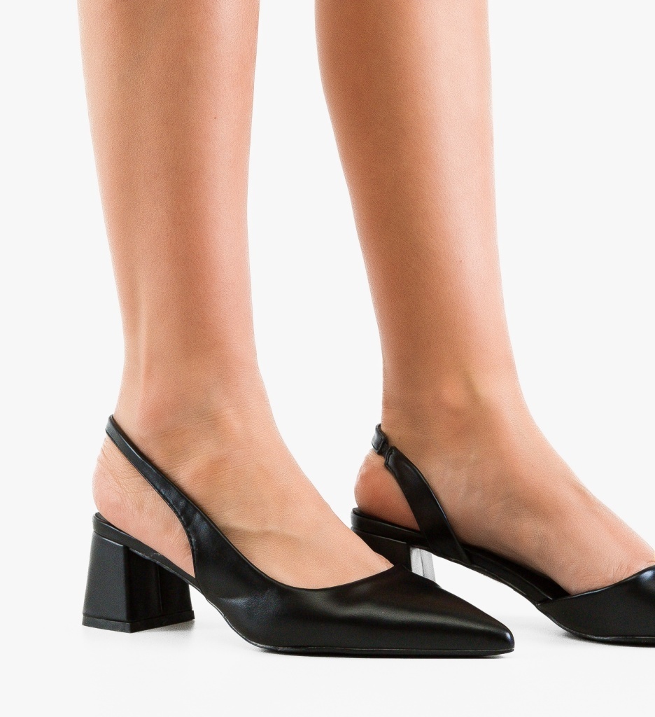 Pantofi Damer Deder Negri Eleganți