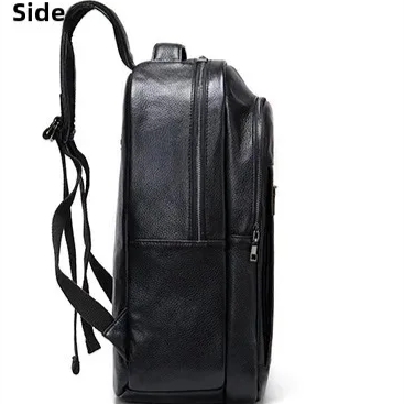 Rucsac unisex Delis Jorah GT2732 din piele naturala, Negru - imagine 5