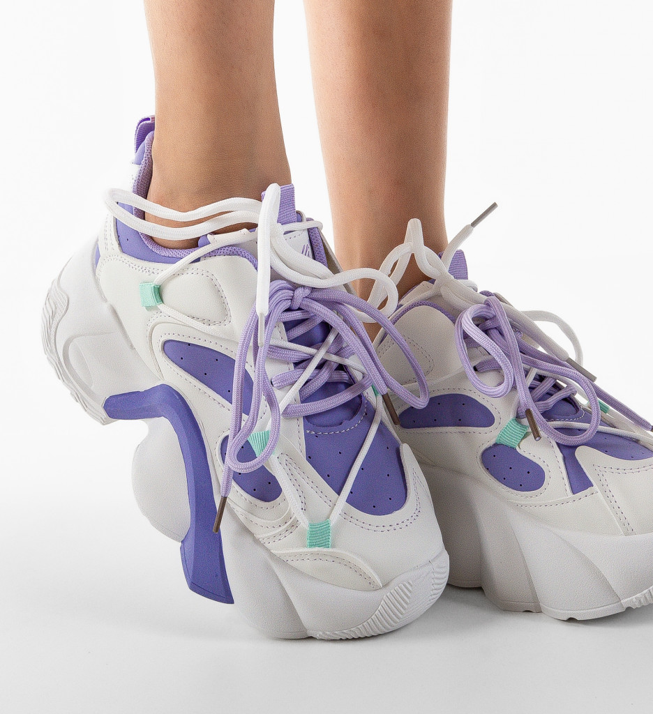 Sneakers Dama Jamaika Mov - Confort & Stil - imagine 3