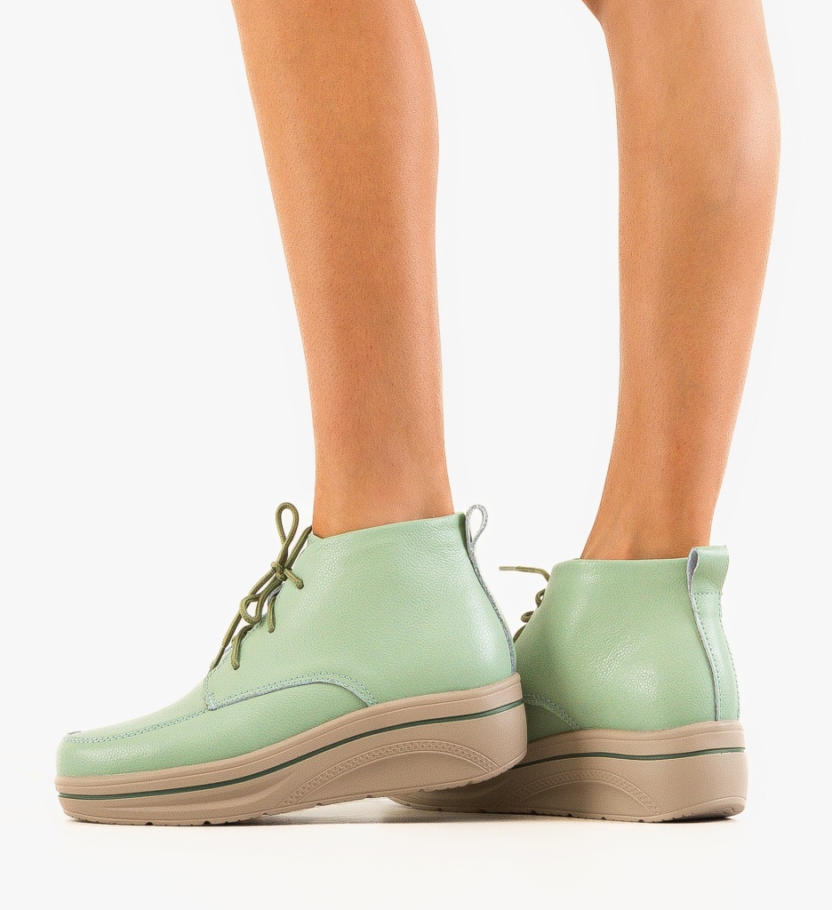 Pantofi Casual Bergamon Verzi | Confort & Stil - imagine 3