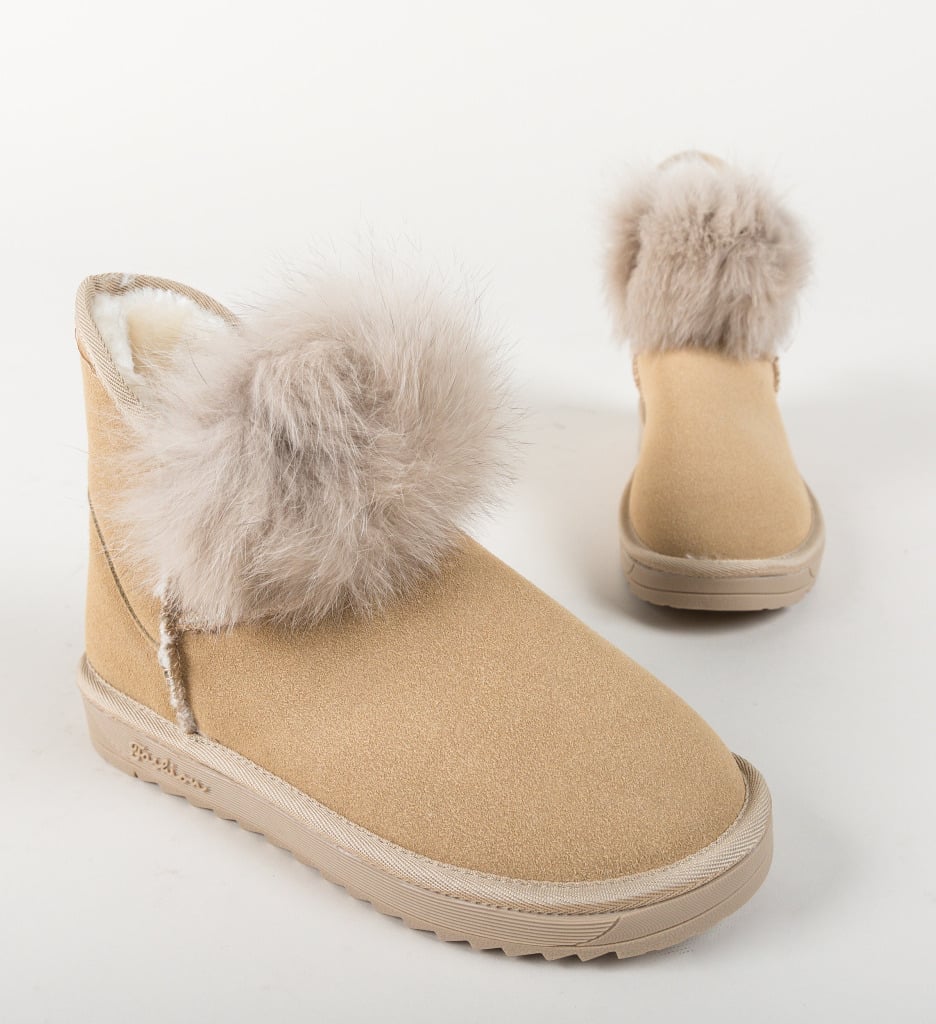 Cizme Tip Ug Rojas Bej | Confort și Stil - imagine 6