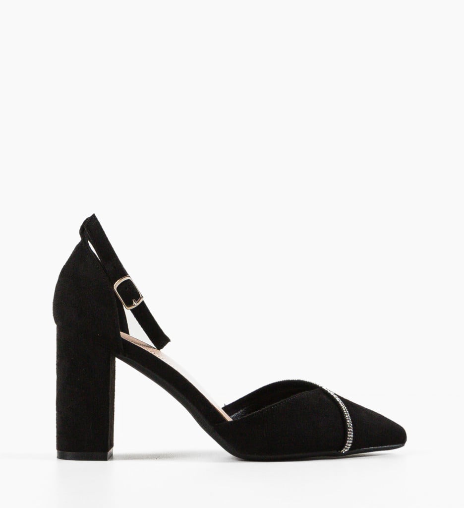 Pantofi cu Toc Hajag Negri - Eleganți și Moderni - imagine 5