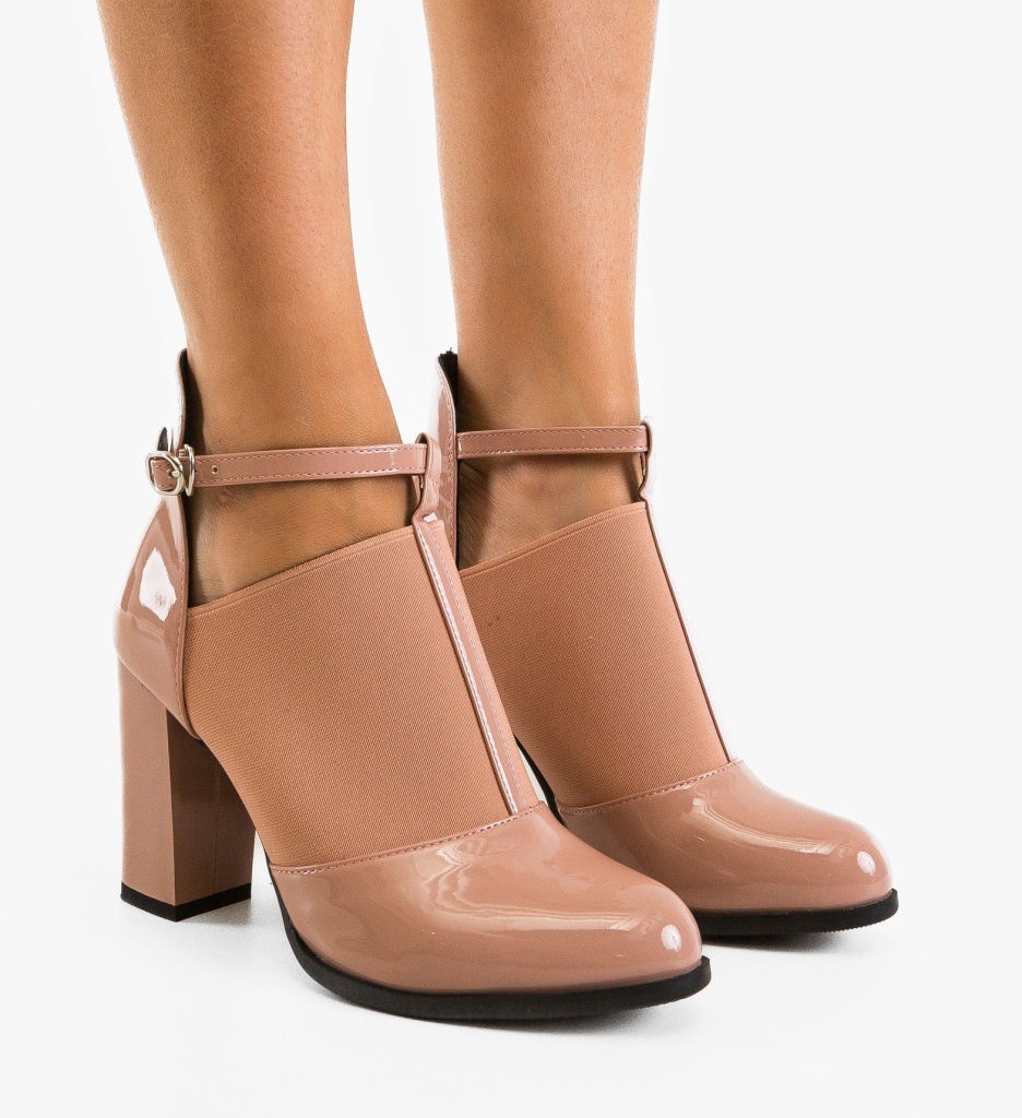 Botine Dama Celeste Nude - Eleganță și Confort - imagine 3