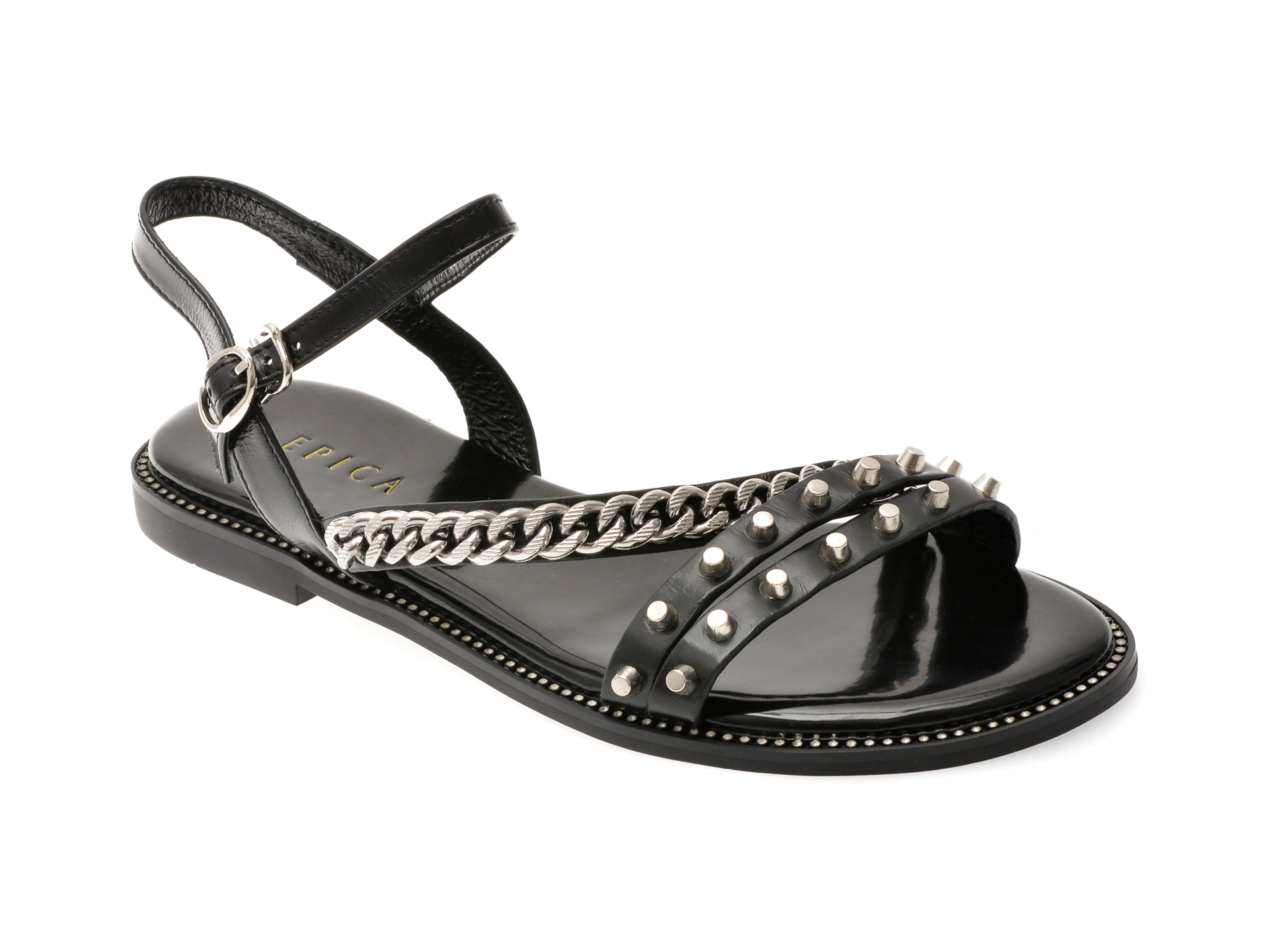 Sandale Epica Negre | Eleganță în Piele Naturală