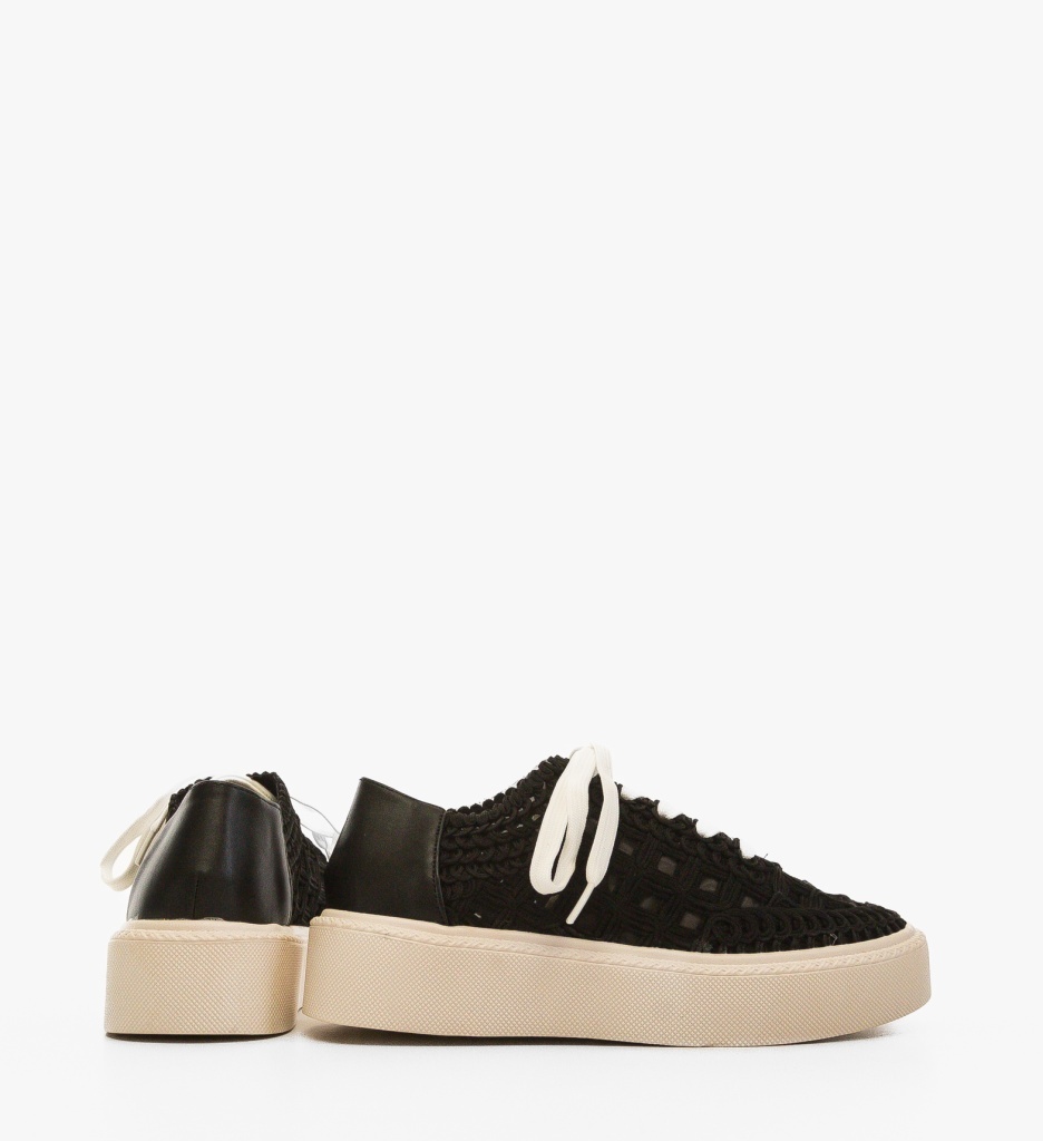 Sneakers Aihao Negri - Confort și Stil pentru Sport - imagine 4
