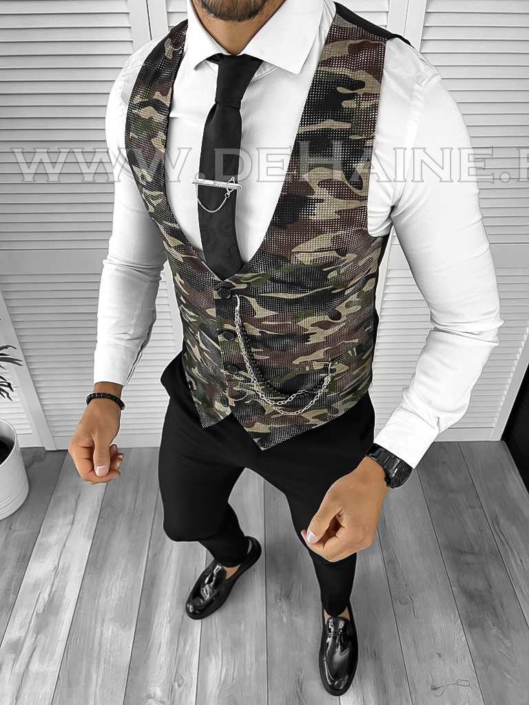 Vesta Camuflaj Slim Fit Barbati - N/A