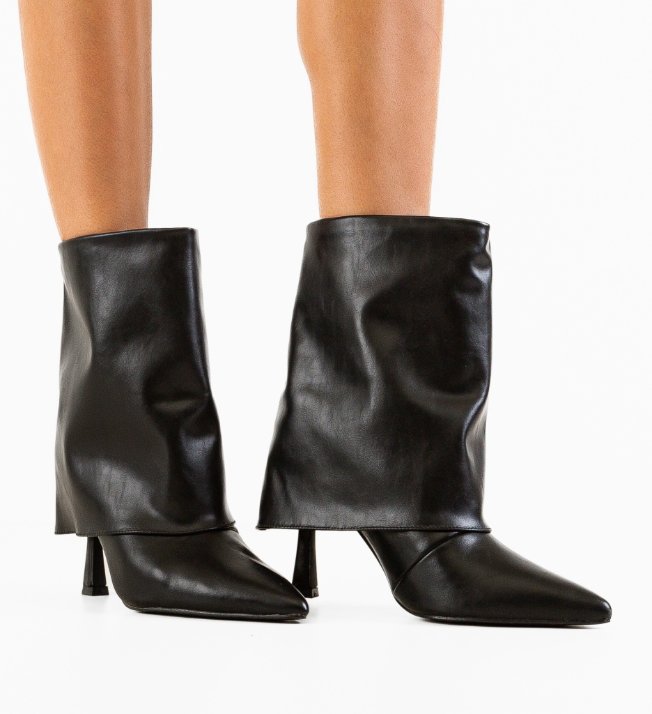 Botine Dama Kanel Negre | Eleganță și Stil