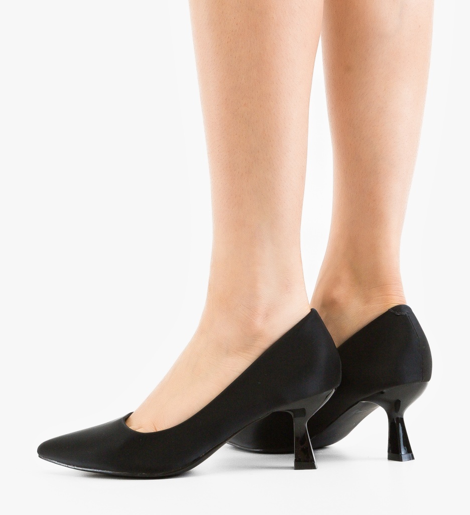 Pantofi cu toc Fyra Negri - Eleganță și Stil