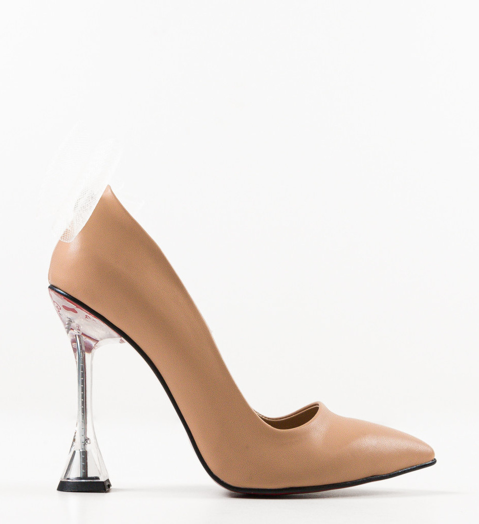 Pantofi cu Toc Yret Bej | Eleganță - imagine 5