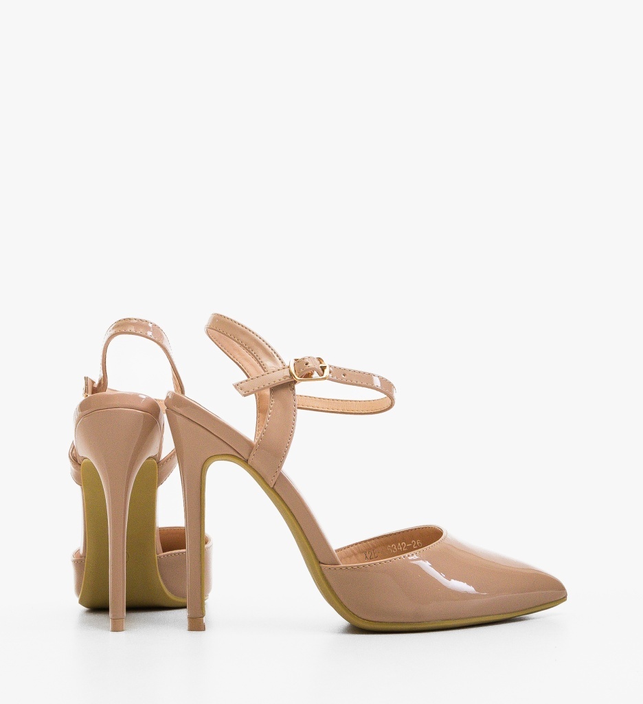 Pantofi Stiletto Jaximet Nude Eleganți - imagine 2