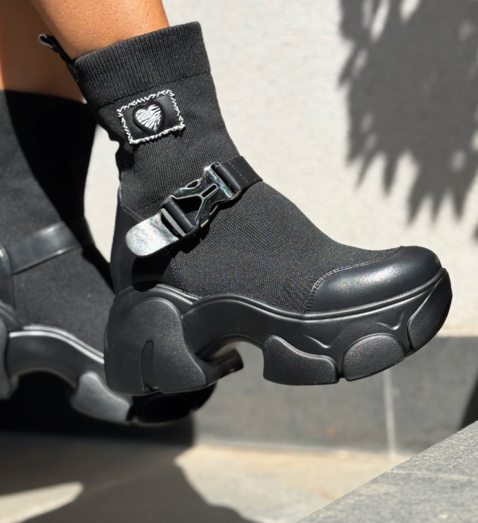 Sneakers Dama Tradale Negri | Stil și Confort