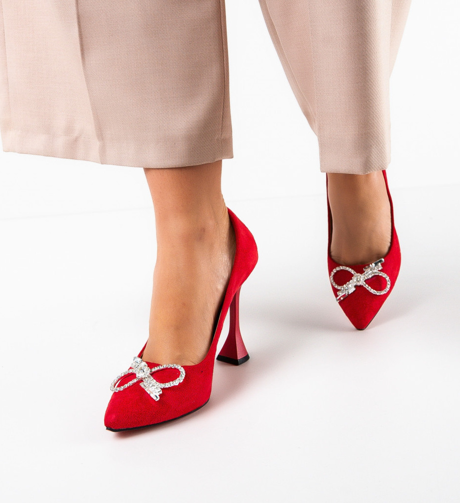 Pantofi Eleganți Gogan Rosii - Stil și Confort - imagine 3