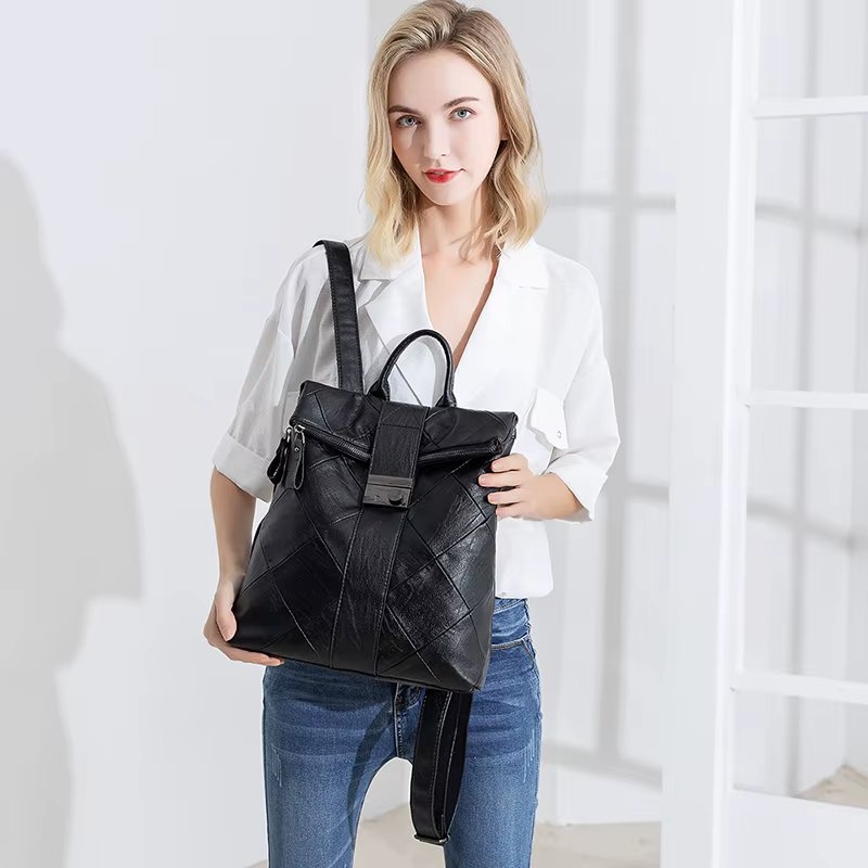 Rucsac dama Picadili Elsinore GT3244, Negru, Piele Ecologica - imagine 3