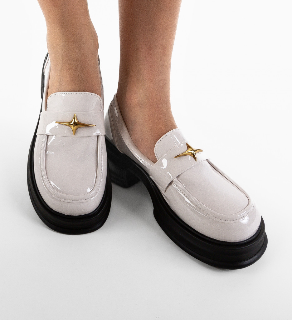 Pantofi Casual Dama Mezony Bej | Confort & Stil - imagine 4