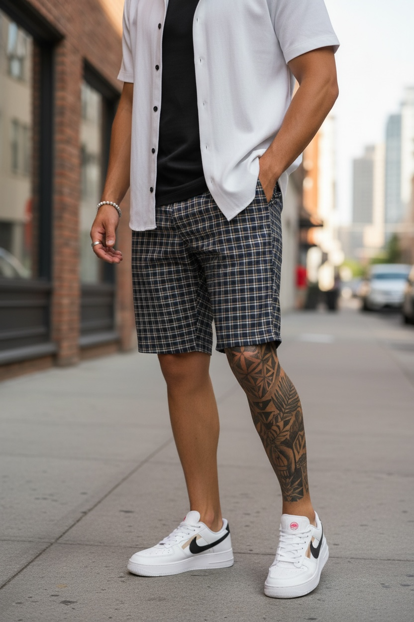 Pantaloni Scurți Casual cu Imprimeu | Confort Modern - imagine 2