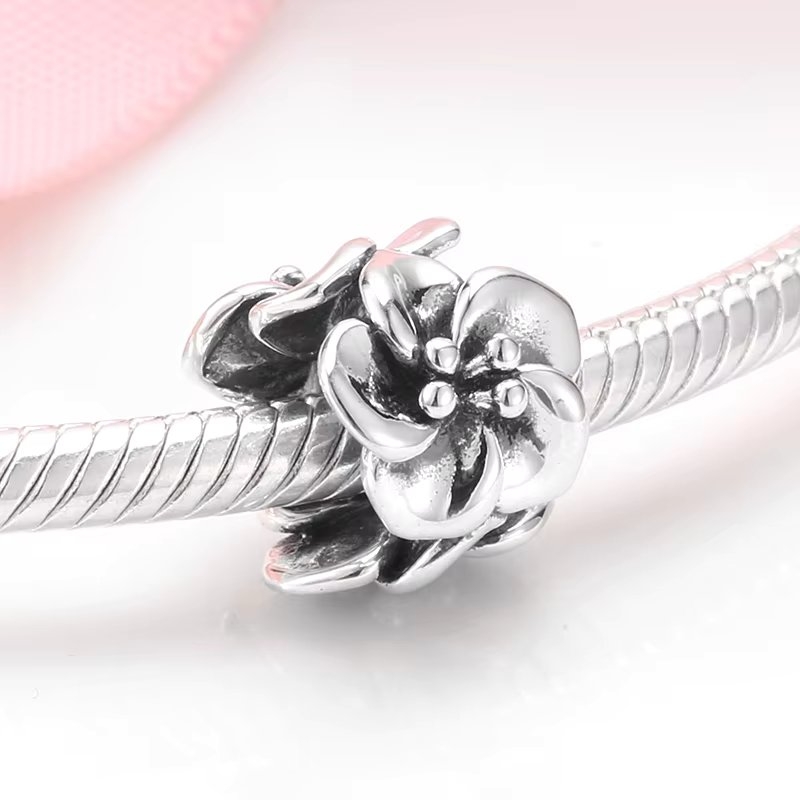 Charm Floare Argint 925 Delis - Eleganță Pură - imagine 2