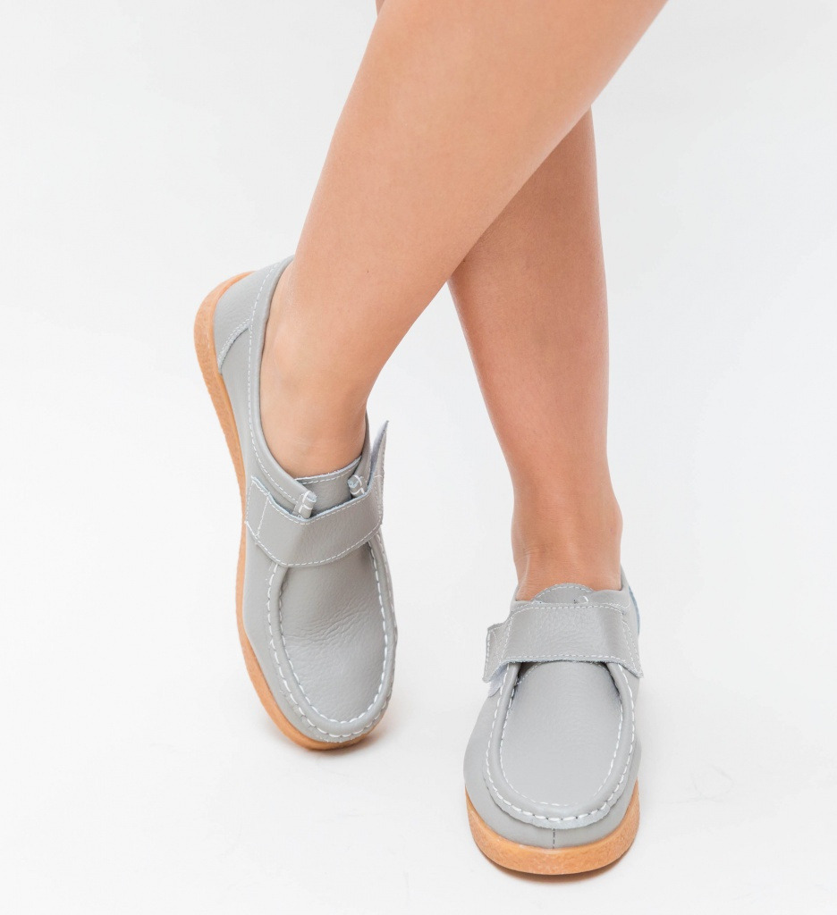 Pantofi Monta Gri - Confort și Eleganță Casual - imagine 2