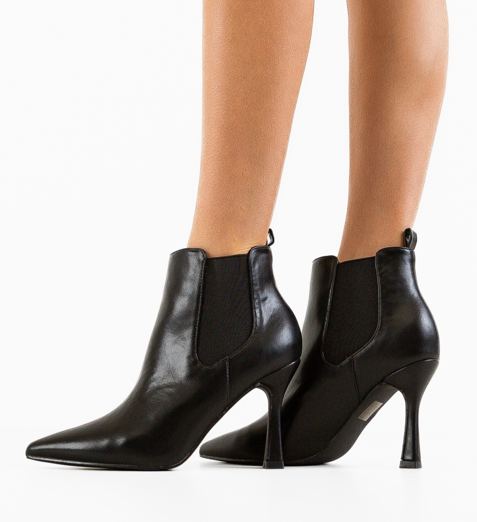 Botine Dama Meny Negre 2 - Eleganță și Confort - imagine 3