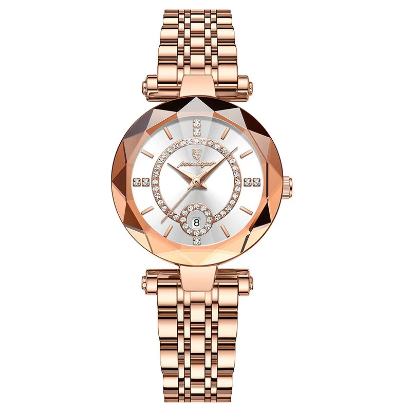 Ceas Dama Poedagar Rose Gold, Stil Elegant